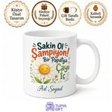 Tupya Gift Sinirli Arkadaşa Sakin Ol Şampiyon Öfke Kontrolü Papatya Çayı Hediye Kupa Bardak