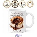 Tupya Gift Sufle Yapan Annelere Çikolata Şelalesi Akışkan Sufle Kupa Bardak Hediye