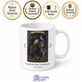 Tupya Gift Tarot Kartları Kupa Kızı Gelecek Okuyucu Mistik Kupa Bardak Hediye