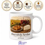 Tupya Gift Tekirdağ Hayrabolu Ayçiçeği Tarlaları Tarım Makineleri Tatlısı Peyniri Kupa Bardak Hediye