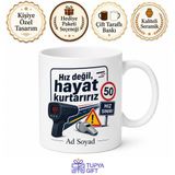 Tupya Gift Trafik Polisi Radar Cihazı Düdük Sesi Hız Kuralları Kupa Bardak Hediye