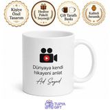 Tupya Gift Vlogger İçerik Üreticisi Kupa Bardak Youtube Yıldızı Hediye Video Kamera Vlog