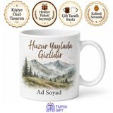 Tupya Gift Yayla Havası Kamp Kupası Yöresel Serin İçmelik Doğa Temalı Hediye Bardak