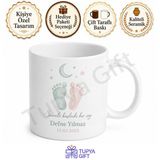 Tupya Gift Yeni Doğan Bebek Hatırası Baskılı Kupa Bardak Hoş Geldin Bebek Hediye