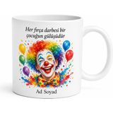 Tupya Gift Yüz Boyama Animatör Palyaço Renkli Boyalar Çocuk Şenliği Neşe Hediye Kupa Bardak - Adet - Beyaz