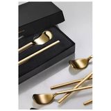 Tür Züccaciyetiamo Amor 6'Lı Çay Kaşığı (Gold Altın) Çelik