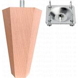 Turan Ahşap Ahşap Koltuk Ayağı- Baza Ayağı-Ünite Ayağı-Altıgen Model - 12 cm
