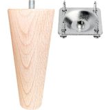 Turan Ahşap Koltuk Ayağı - Sehpa Ayağı - Baza Ayağı- Mobilya Ayağı -Ahşap Ayak - 20 cm