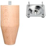 Turan Ahşap Koltuk Ayağı - Sehpa Ayağı - Baza Ayağı- Mobilya Ayağı-Çap (Kalınlık): 5.5 cm - 12 cm