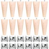 Turan Ahşap -Koltuk Ayağı - Sehpa Ayağı - Baza Ayağı- Mobilya Ayağı - Kütük Sehpa - Ahşap Ayak / Uzunluk:18 cm