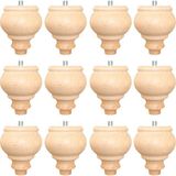 Turan Ahşap Mobilya Ayağı - Koltuk Ayağı - Sehpa Ayağı - Baza Ayağı- Mobilya Ayağı -Ahşap Ayak/ Uzunluk: 10 cm / Çap: 7.5 cm