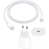 Turan Tech Apple iPhone Tüm Serilerle Uyumlu Hızlı Şarj Aleti Kablo Adaptör Set Iphone 11 / 12 / 13 / Pro / Pro Max - Beyaz