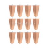 turanahşap Baza ayağı - Koltuk ayağı - Ahşap ayak -Piramit Ayak Uzunluk: 12 cm / Çap: 5.5 cm