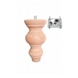 turanahşap Baza Ayağı- Koltuk Ayağı - Sehpa Ayağı- Ahşap Mobilya Ayağı - Uzunluk: 15 Cm Çap: 7.5 Cm