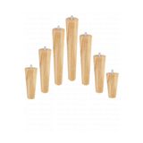 turanahşap(113) turanahşap Ahşap Konik Ayak- Baza Ayağı, Koltuk Ayağı, Mobilya Ayağı, Tv Ünitesi Ayağı/Uzunluk: 12 Cm 12 cm