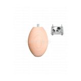 turanahşap(116) turanahşap Elips Model Ahşap Koltuk ayağı -Uzunluk: 12 cm/Çap: 7.5 cm ham ahşap