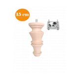turanahşap(16) turanahşap Koltuk Ayağı - Sehpa Ayağı- Ahşap Mobilya Ayağı - Uzunluk: 15 Cm/Çap: 5.5 Cm ham ahşap