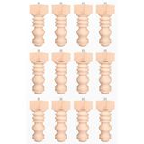 turanahşap(189) turanahşap Ahşap Koltuk Ayağı - Baza Ayağı- Mobilya Ayağı -ahşap Ayak/Uzunluk: 15 Cm/Çap: 5.5 Cm Ham Ahşap