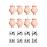 turanahşap(206) turanahşap Ahşap Ayak - Baza Ayağı - Koltuk Ayağı/Uzunluk : 12 Cm/Çap: 7.5 Cm Ahşap