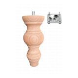 turanahşap(209) turanahşap Baza Ayağı - Koltuk Ayağı/Uzunluk : 20 Cm/Çap: 7.5 Cm Renkli