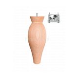 turanahşap(28) turanahşap Baza ayağı - Koltuk ayağı - Ahşap ayak - Uzunluk: 20 cm/Çap: 7.5 cm hamahşap