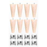 turanahşap(280) turanahşap Koltuk ayağı - Baza ayağı-sehpa ayağı -Mobilya ayağı- Ahşap ayak- Uzunluk: 14 Çap:5.5 cm / 8'li Set HAM AHŞAP