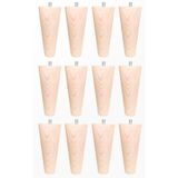 turanahşap(294) turanahşap Koltuk Ayağı-sehpa Ayağı-baza Ayağı-mobilya Ayağı-ahşap Ayak-uzunluk:14 Cm -çap:5.5 Cm / 12 Li Set Ahşap