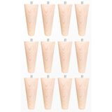 turanahşap(296) turanahşap koltuk ayağı sehpa ayağı-baza ayağı-mobilya ayağı- ahşap ayak- Uzunluk:12 cm çap:5.5 cm / 12 li set Ahşap
