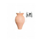 turanahşap(30) turanahşap Baza ayağı - Koltuk ayağı - Ahşap ayak - Uzunluk: 10 cm/Çap: 7.5 cm ham ahşap
