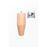 turanahşap(304) turanahşap Ham Ahşap Mobilya Ayağı/Uzunluk:18 Cm/Çap :5.5 Cm/Montaj Aparatı Ile Birlikte Gönderim! bej