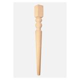 turanahşap(318) turanahşap Ahşap Masa Ayağı/Uzunluk: 75 Cm/Çap: 7.5 Cm Kahverengi