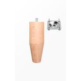 turanahşap(321) turanahşap Ham Ahşap Mobilya Ayağı/Uzunluk:20 Cm/Çap :5.5 Cm/Montaj Aparatı Ile Birlikte Gönderim! kahverengi