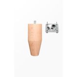 turanahşap(347) turanahşap Ham Ahşap Mobilya Ayağı/Uzunluk:12 Cm/Çap :5.5 Cm/Montaj Aparatı Ile Birlikte Gönderim! Bej