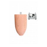 turanahşap(57) turanahşap Koltuk Ayağı - Sehpa Ayağı - Ahşap Ayak - Uzunluk: 18 Cm/Çap: 5.5 Cm ham ahşap