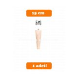 turanahşap(74) turanahşap Ahşap Mobilya Ayağı- Sehpa Ayağı- Puf Ayağı- Tv Ünite Ayağı (UZUNLUK 15 CM) 15 cm