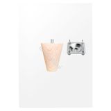 turanahşap(85) turanahşap Konik ayak - Koltuk Ayağı - Baza ayağı - Uzunluk: 5 cm/Kalınlık ; 5.5 cm ham ahşap