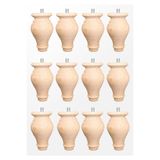 turanahşap(91) turanahşap Ahşap Koltuk Ayağı - Baza Ayağı- Mobilya Ayağı/Uzunluk: 10 cm/Çap: 5.5 cm ham ahşap