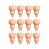 turanahşap(92) turanahşap Koltuk Ayağı - Sehpa Ayağı - Ahşap Ayak - Uzunluk: 10 Cm/Çap: 7.5 Cm ham ahşap