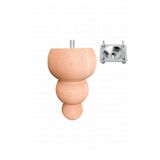 turanahşap(93) turanahşap Koltuk Ayağı - Sehpa Ayağı - Ahşap Ayak - Uzunluk: 14 Cm/Çap: 7.5 Cm ham ahşap