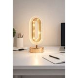 Turanconcept Doruk Modern Masa Lambası Enerji Tasarruflu Dekoratif Led Abajur(Gün Işığı)Yatak Odası Çalışma Odası