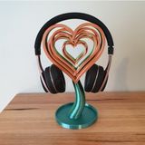 Turansoy Craft Heart Love Kalp Kulaklık Standı Kulaklık Askısı