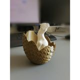 Turansoy Craft Turansoy İç Mimarlik Ejderha Yumurtası ve Ejderha Yavrusu Game Of Thrones - Altın Beyaz