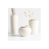 Turansoycraft Bianco İskandinav Vazo Seti Büyük Boy 25 Cm Sert Plastik 3'Lü Dekoratif İskandinav Vazo