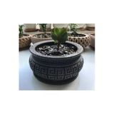 Turansoycraft Dekoratif Model Sukulent Saksı (10 Cm Çap)