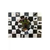 Turansoycraft Dekoratif Wormhole Solucan Deliği Satranç Tahtası 18 Cm (Çift Taraflı)