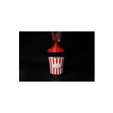 TuransoyCraft Sirk Kapaklı Patlamış Mısır Kovası Popcorn Kutusu Atıştırmalık Kovası
