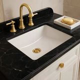 Turavit Hilton Kare Tezgâh Altı Batarya Deliksiz Beyaz Lavabo 41X52 Cm 5027