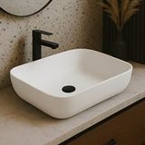 Turavit Loft Çanak Beyaz Dikdörtgen Deliksiz Lavabo 60 cm LFT0707