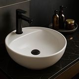 Turavit Toledomix Çanak Beyaz Oval Delikli Lavabo 40 Cm Tld0712
