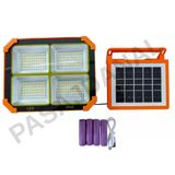 Turbo 400W Solar Led Projektör Kamp Solar Uzatmalı Solar Panel+Şarj Edilebilir Pil+ Şarj Kablosu
